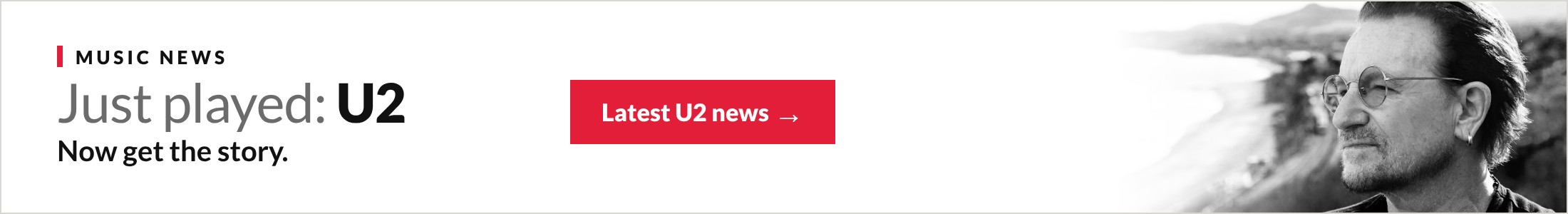 Bono of U2 – read the latest U2 news on Eirewave